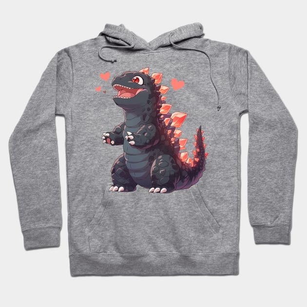 godzilla Hoodie by skatermoment